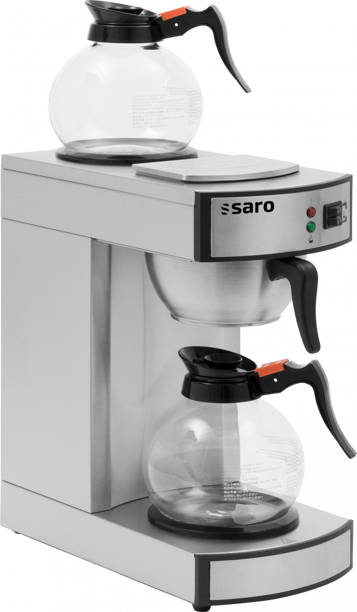 1000 Filter Saro Saromica Thermo 24 Edelstahl Kaffeemaschine mit Pumpkanne 